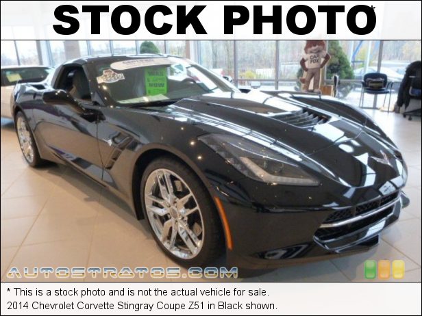 Stock photo for this 2014 Chevrolet Corvette Stingray Coupe Z51 6.2 Liter DI OHV 16-Valve VVT V8 6 Speed Paddle Shift Automatic
