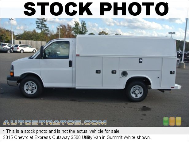 Stock photo for this 2012 Chevrolet Express Cutaway 3500 Commercial Truck 6.0 Liter OHV 16-Valve V8 4 Speed Automatic