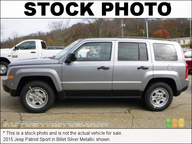 Stock photo for this 2015 Jeep Patriot Sport 2.4 Liter DOHC 16-Valve Dual VVT 4 Cylinder 6 Speed Automatic