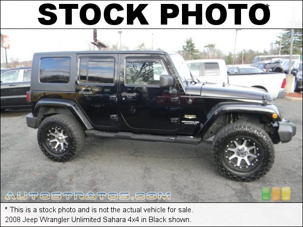 Stock photo for this 2008 Jeep Wrangler Unlimited Sahara 4x4 3.8 Liter SMPI OHV 12-Valve V6 4 Speed Automatic