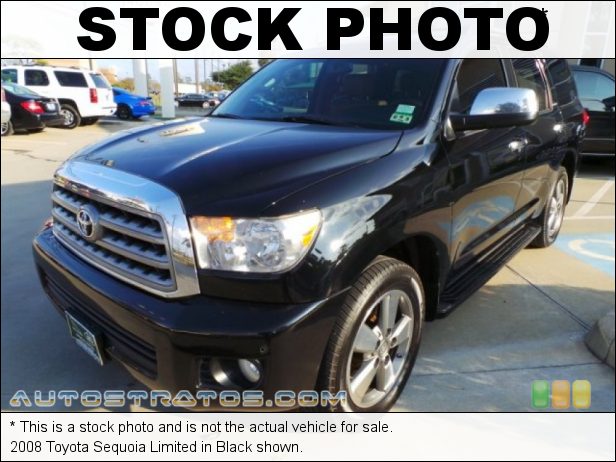Stock photo for this 2008 Toyota Sequoia Limited 5.7 Liter DOHC 32-Valve i-Force Dual VVT-i V8 6 Speed ECT-i Automatic